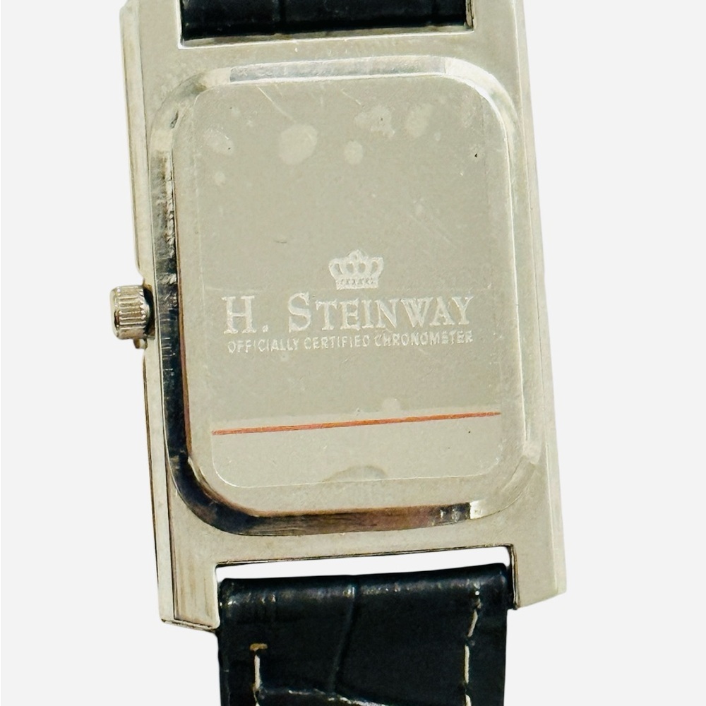 H. Steinway Rectangular Men’s Quartz Watch – Sealed Glass – Tested and working - Picture 7 of 10
